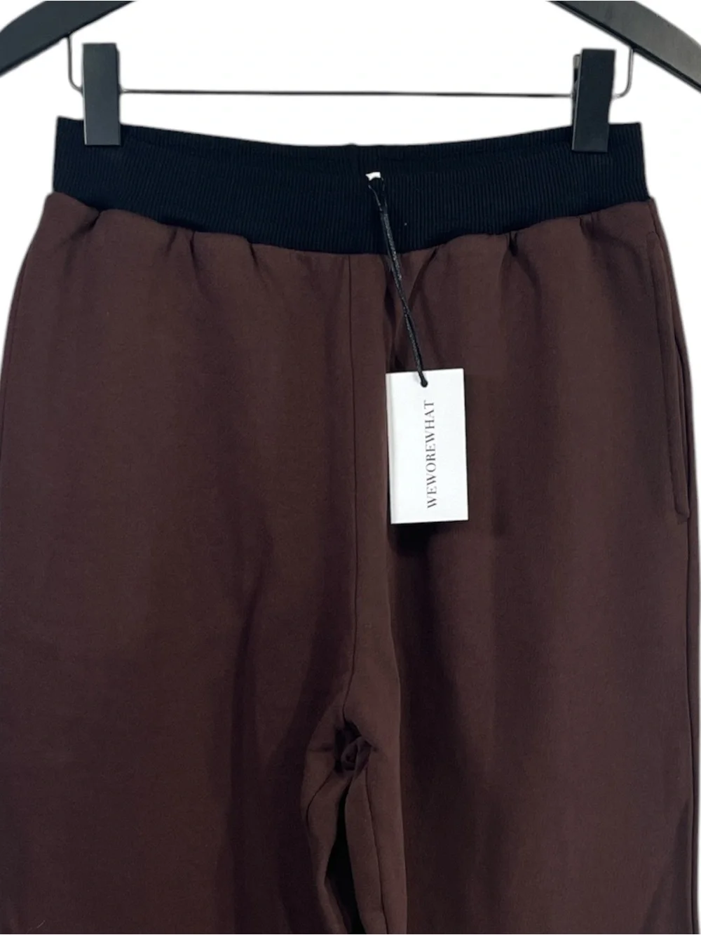 NWT WeWoreWhat Slim Leg Jogger Colorblocked Brown/Black Size Small